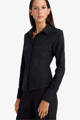 Defacto Kadın Woven Top I5278AZ - Siyah
