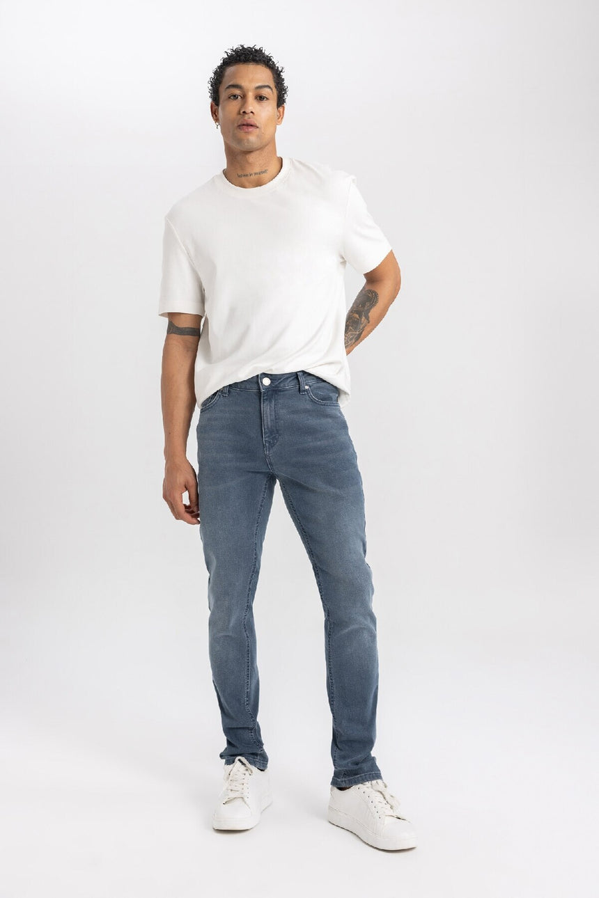 DeFacto B3622AX Erkek Jean Pantolon - Mavi / Gri