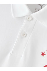 Galatasaray 78682727 Erkek Polo Yaka T-Shirt - Beyaz