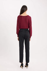 Defacto Kadın Trousers J8743Az - Siyah