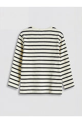LC Waikiki Çocuk Uzun Kollu T-Shirt W62588D1 - Krem