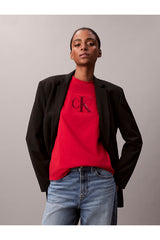 Calvin Klein Kadın SS SEQUIN CK GRAPHIC TEE LV044E215G - Kırmızı