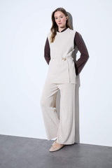 Defacto Kadın Trousers V0088Az - Ekru