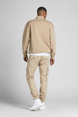 JACK&JONES JPSTPAUL FLAKE CARGO CROCKERY NOOS 12193754 - Açık Kahverengi