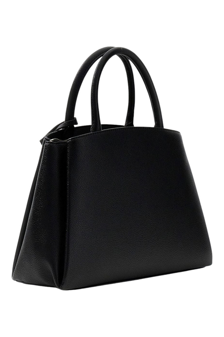 Sporline Guess Isola mavi satchel kadın el çantası, üç bölmeli iç yapısı ve şık dokulu tasarımıyla günlük kullanıma uygun