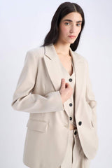 Defacto Kadın Blazer B0490Ax - Açık Kahve