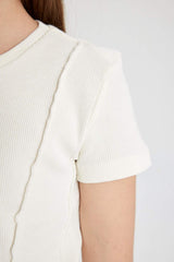 DeFacto C0104A8 Çocuk T-Shirt - Ekru