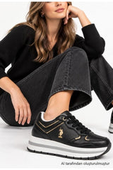 U.S. Polo Assn. Shina Kadın Sneaker - Siyah
