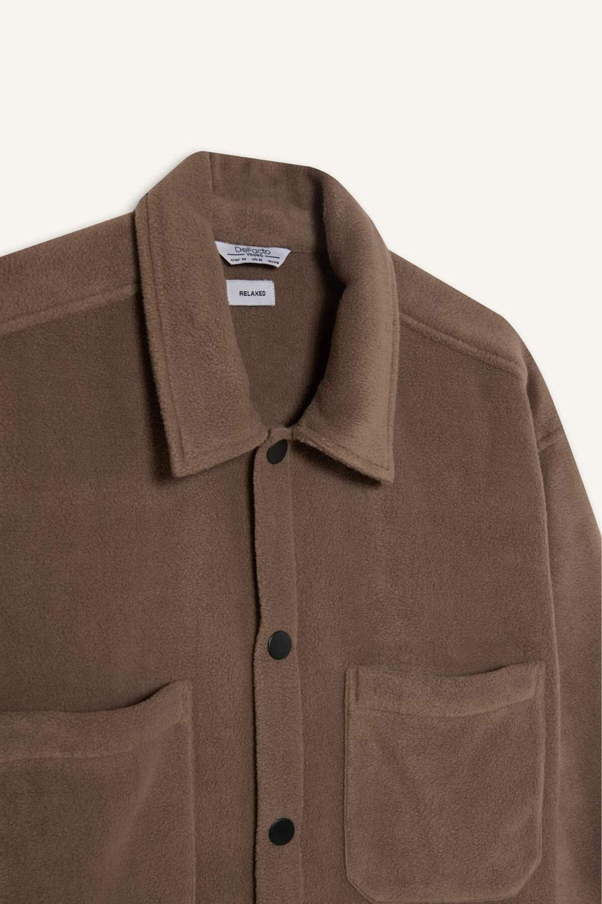 Defacto Erkek Long Sleeve Shirt A4782Ax - Kahverengi