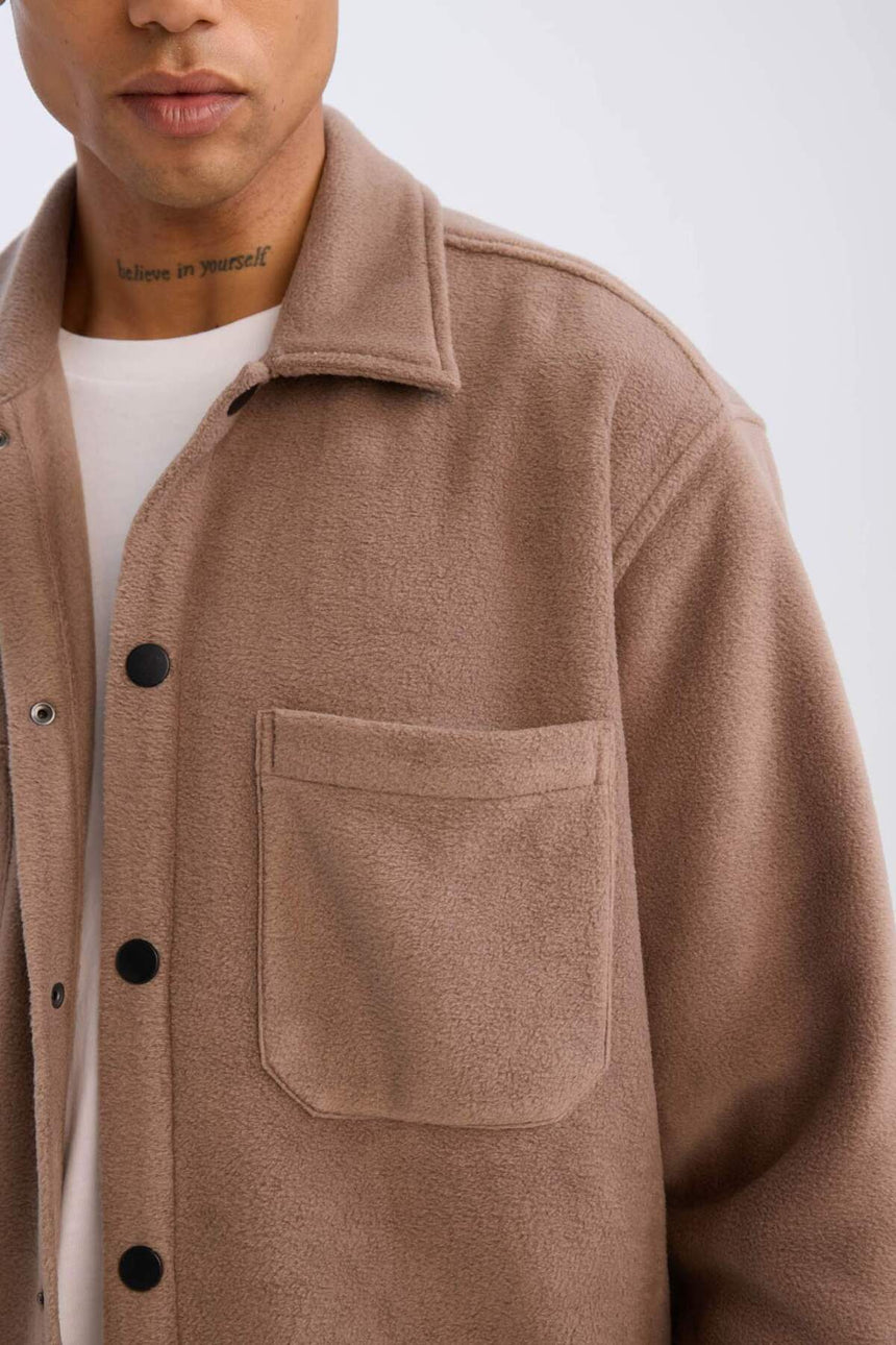 Defacto Erkek Long Sleeve Shirt A4782Ax - Kahverengi