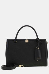 GUESS KADIN AUDREY LOGO GIRLFRIEND SATCHEL HWJG9755070 - Siyah