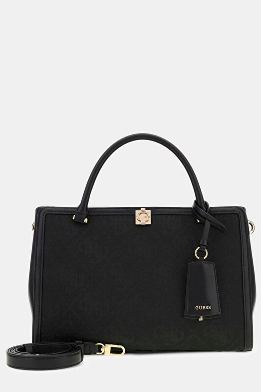 GUESS KADIN AUDREY LOGO GIRLFRIEND SATCHEL HWJG9755070 - Siyah