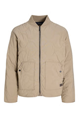 Jack & Jones Axel Erkek Kapitone Mont 12298748 - Kahverengi