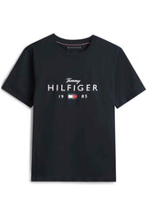 Tommy Hilfiger Erkek BRAND LOVE BIG HILFIGER TEE MW0MW41455 - Koyu Lacivert