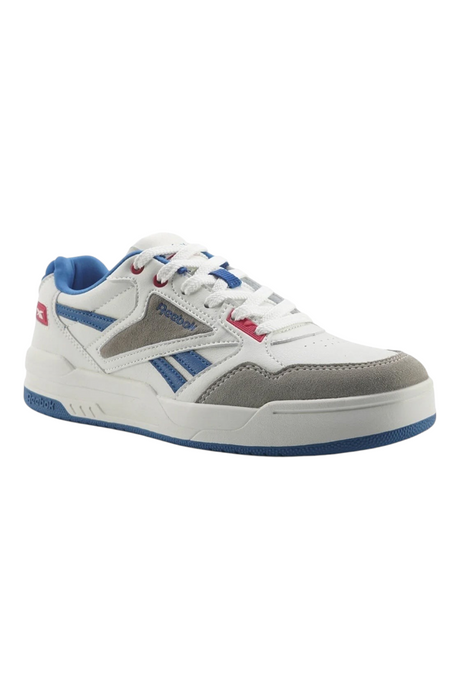 Sporline Reebok Andy Pose erkek gri tekstil sneaker ayakkabı, beyaz ve mavi detaylı spor tasarım