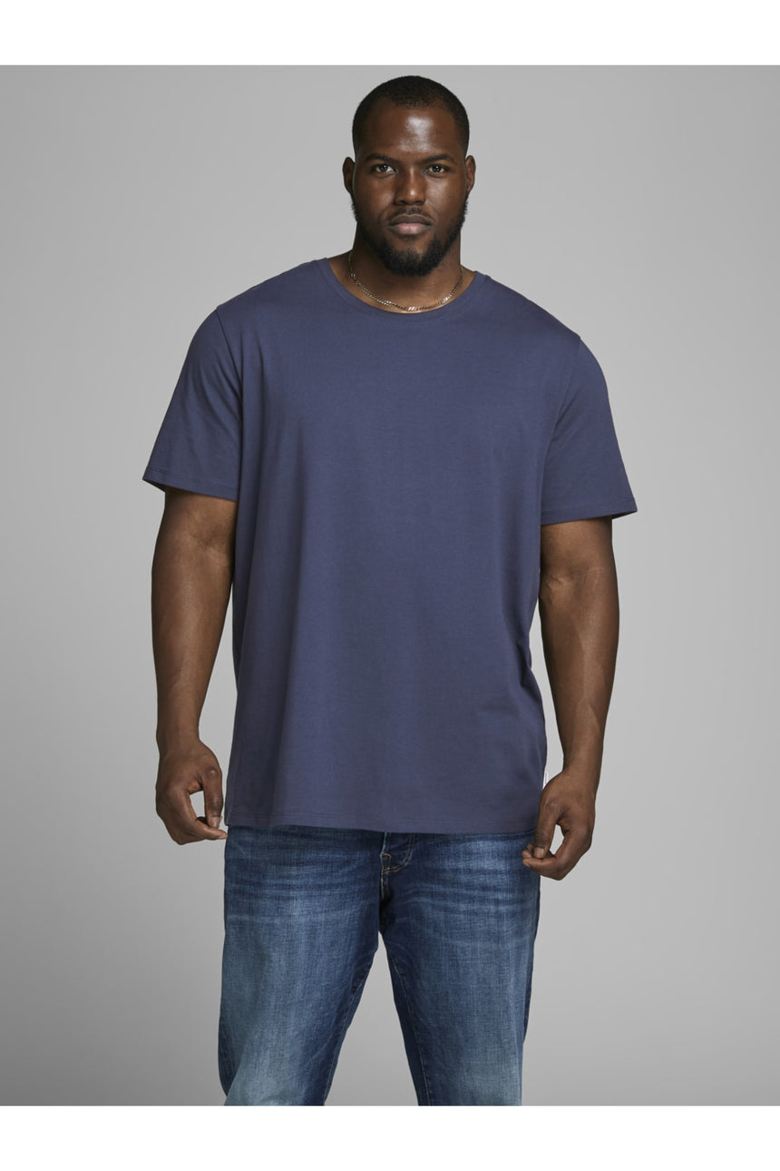 JACK&JONES JJEORGANIC BASIC TEE SS O-NECK NOOS PLS 12158482 - Koyu Lacivert