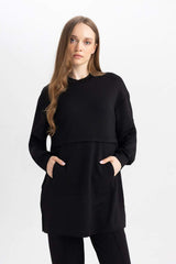 Defacto Kadın Long Sleeve Tunic B0039Ax - Siyah