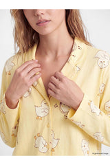 LC Waikiki Kadın Pijama Takımı W67898D8 - Sarı
