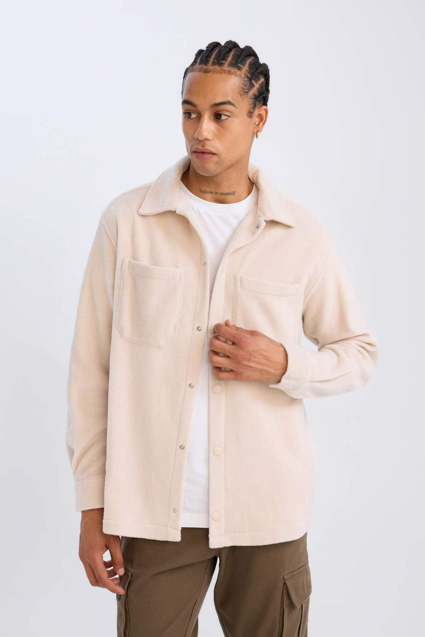 Defacto Erkek Long Sleeve Shirt A4782Ax - Kahverengi / Kum Beji