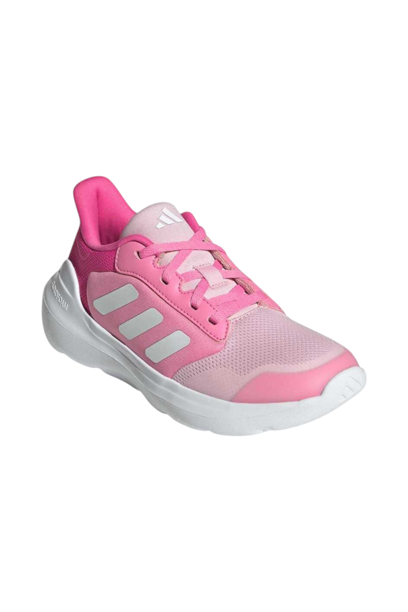 Sporline adidas Tensaur Run pembe çocuk spor ayakkabısı, suni deri detaylı hafif ve konforlu günlük sneaker modeli.