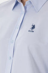 US POLO ASSN BAYAN DOKUMA GÖMLEK 2086493 - AÇIK MAVİ