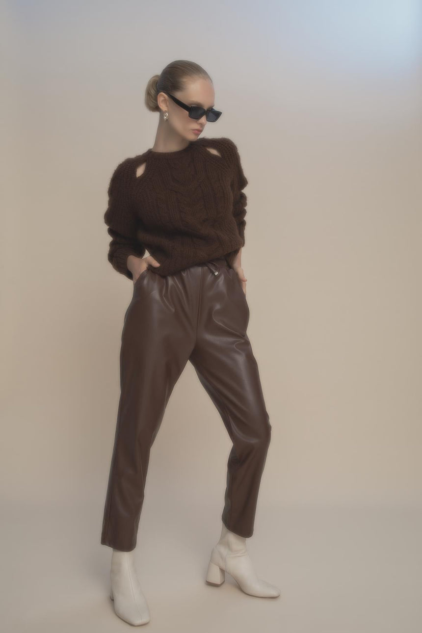 Defacto Kadın Trousers V8072Az - Kahverengi