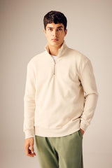 Defacto Erkek Sweat Shirt X7405AZ - Kahverengi / Kum Beji