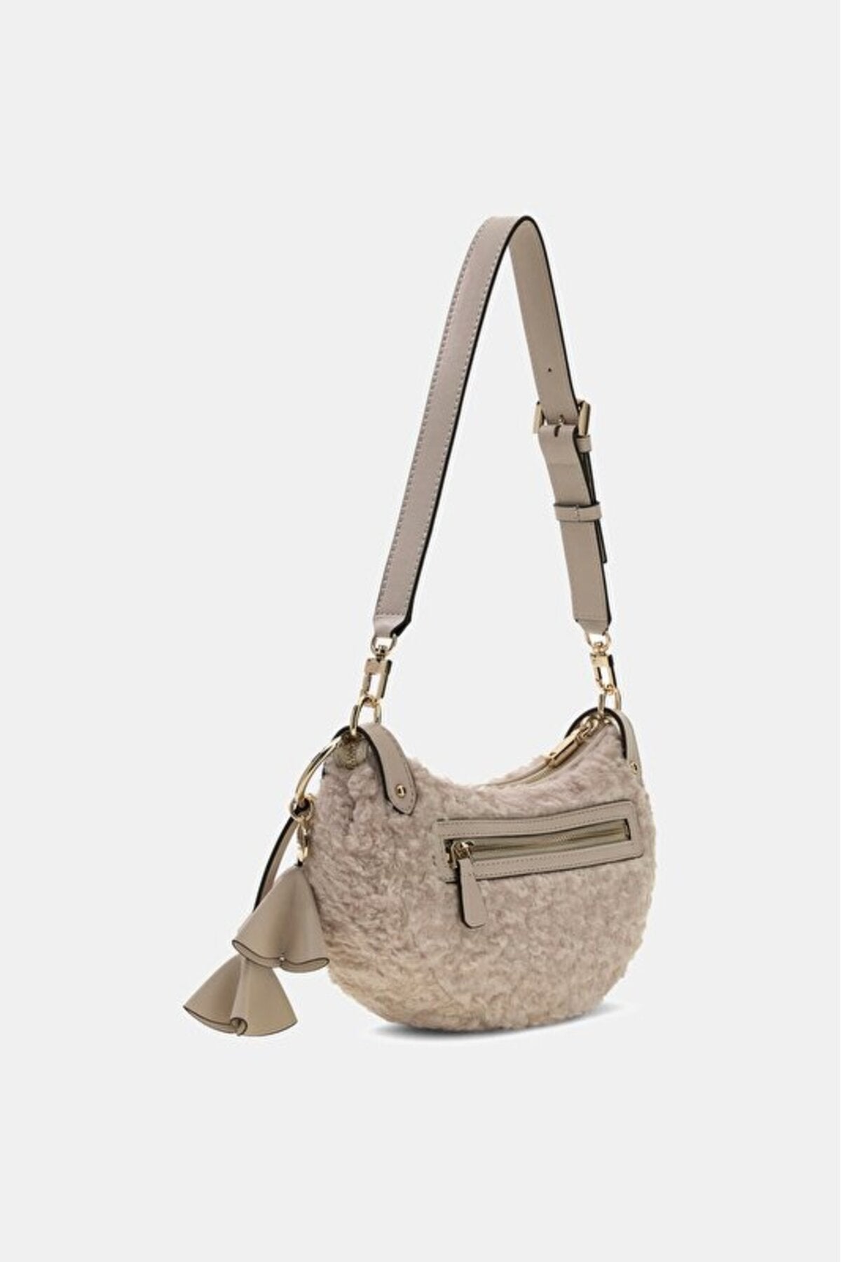 Guess Katie Kadın Omuz Çantası HWWG2253180 - Kırık Beyaz/Ekru