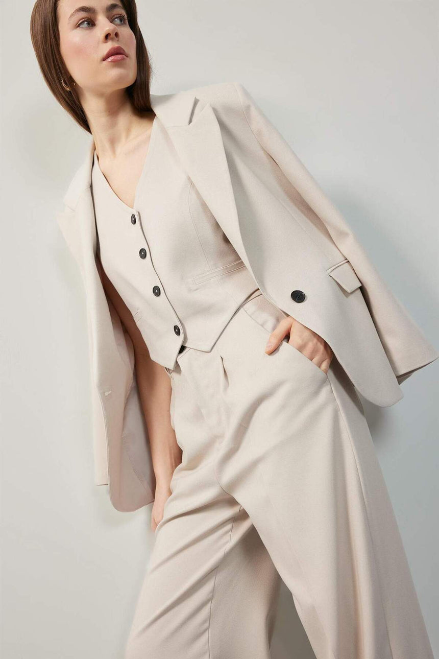 Defacto Kadın Blazer B0490Ax - Açık Kahve