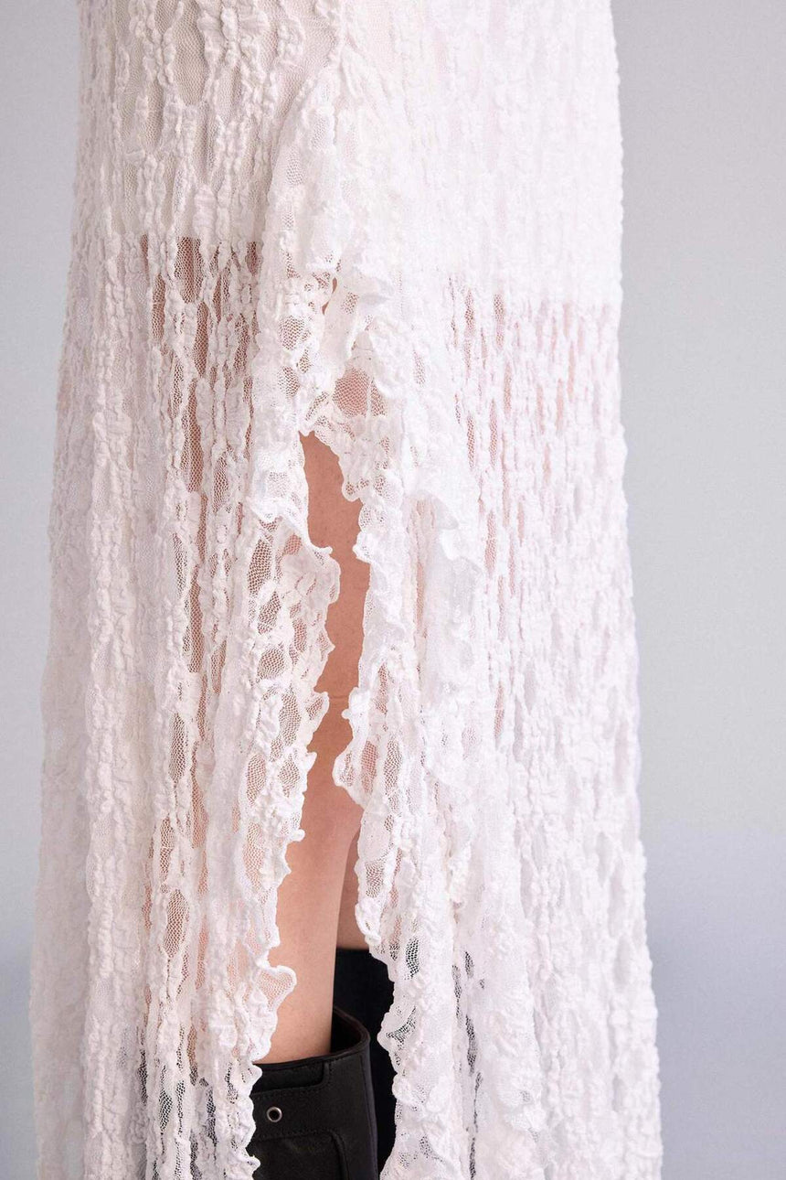 Defacto Kadın Knitted Skirt F9518AX - Kırık Beyaz