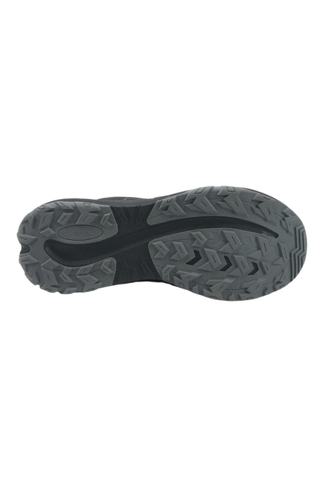 Sporline Lumberjack Seth siyah erkek outdoor ayakkabısının tırtıklı ve dayanıklı kauçuk dış taban görünümü