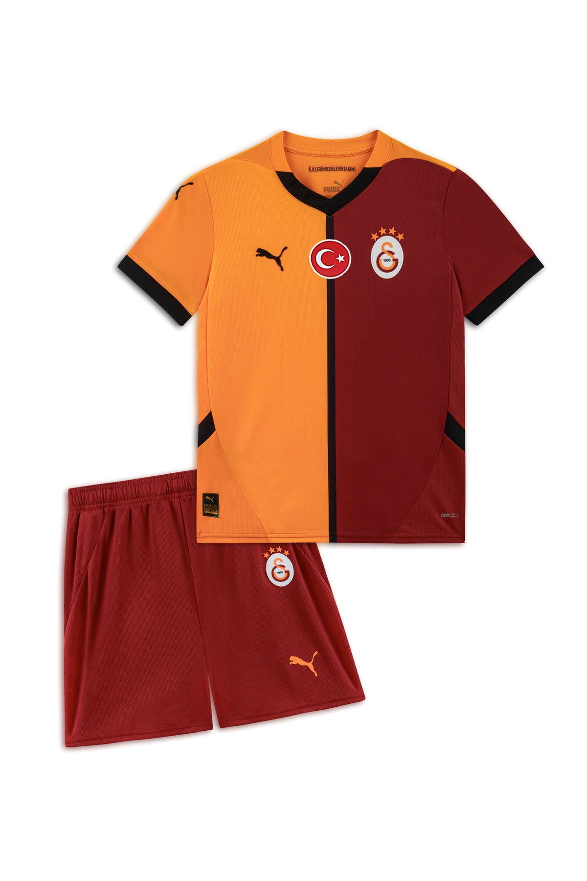 Puma Galatasaray İç Saha Mini Kit Çocuk Forma Takımı 779668 - Turuncu