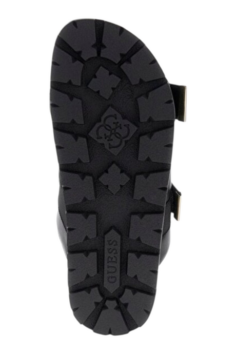 Sporline Guess siyah polyester kadın sandalet taban görünümü