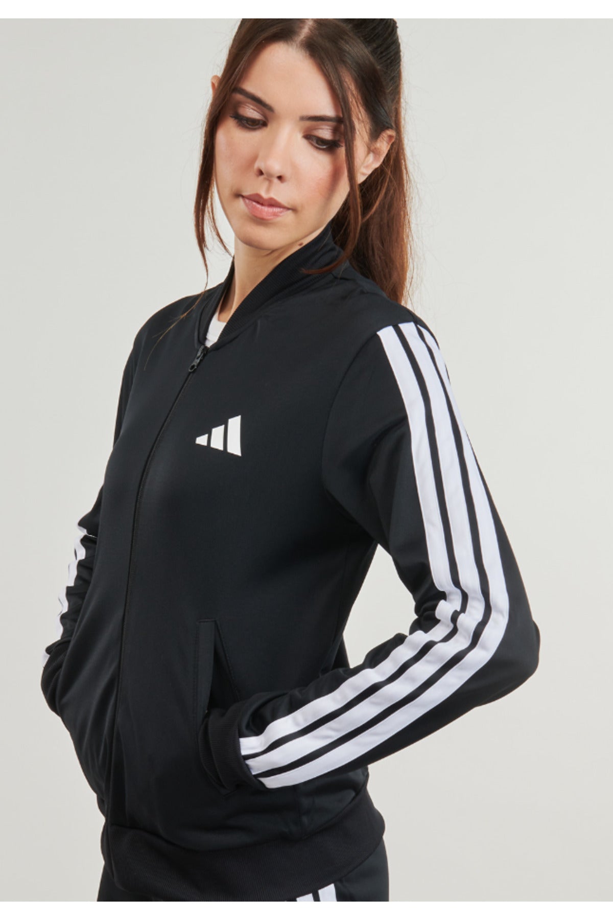 adidas Essentials 3-Stripes Kadın Eşofman Takımı JD5434 - Siyah