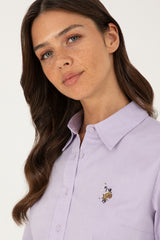 US POLO ASSN BAYAN DOKUMA GÖMLEK 1840357 - Lila