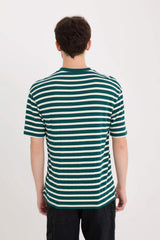 DeFacto Erkek Comfort T-Shirt B5910AX - Koyu Yeşil