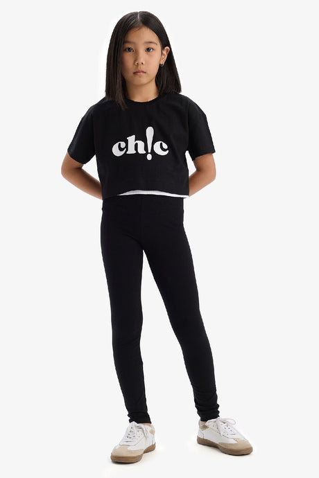 Defacto Çocuk Knitted Bottom B5654A8 - Siyah