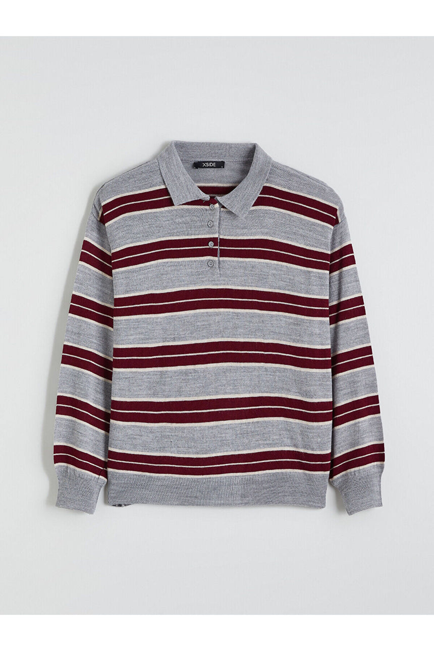 LCW KADIN W5NF84B8 KZK,BERSTRIPED-TR - Gri