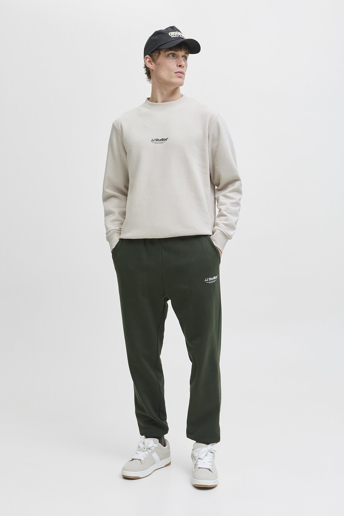 Jack & Jones Erkek Sweatshirt 12278791 - Bej / Açık Gri