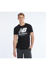 NEW BALANCE ERKEK T-SHİRT MNT1205 - Siyah