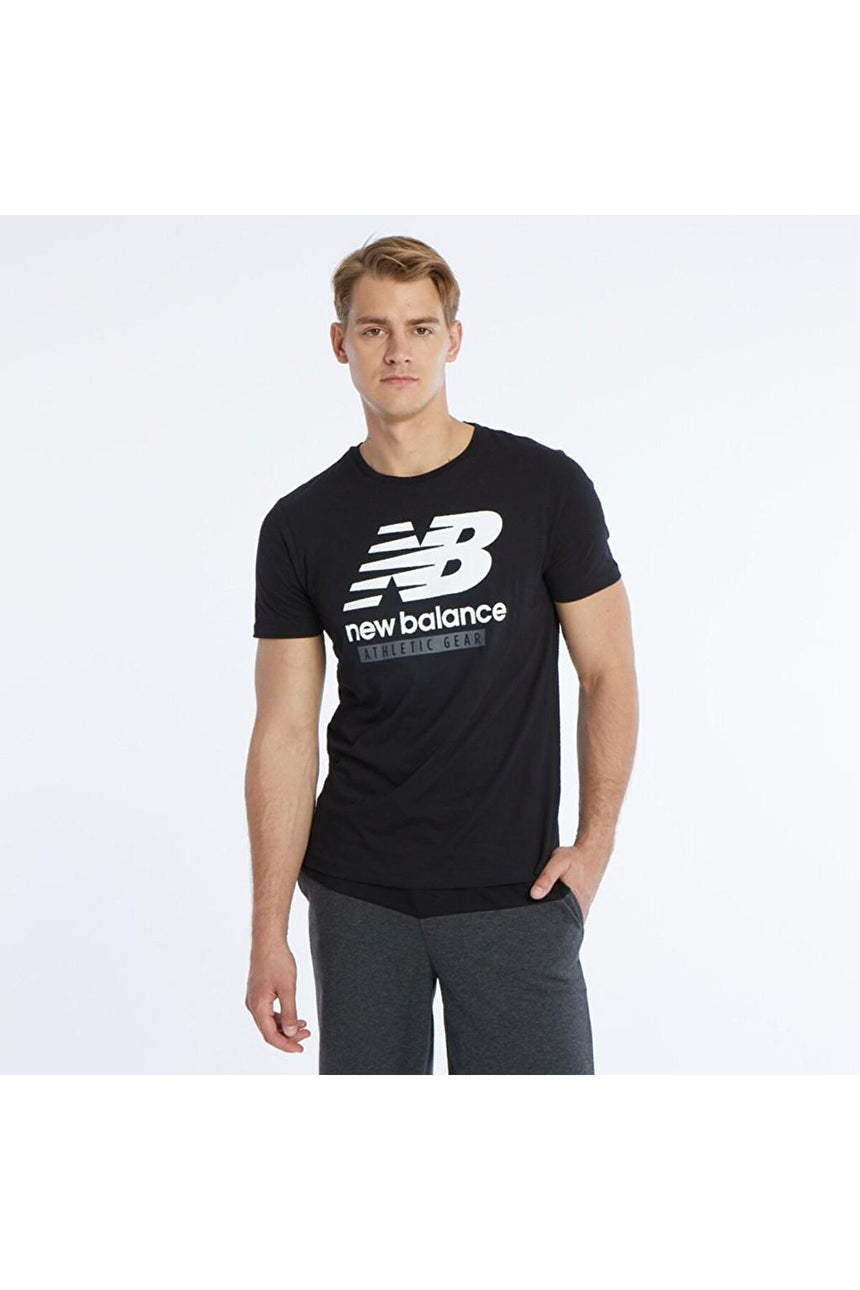 NEW BALANCE ERKEK T-SHİRT MNT1205 - Siyah