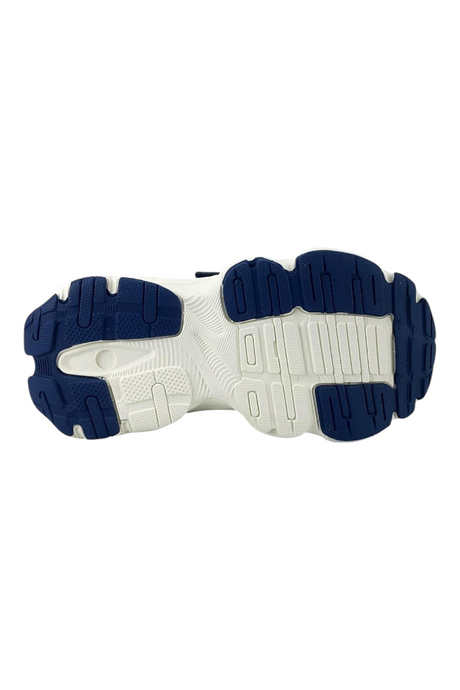 Sporline Vicco lacivert ve beyaz renkli, tekstil poliüretan malzemeden üretilmiş çocuk sneaker ayakkabı tabanı