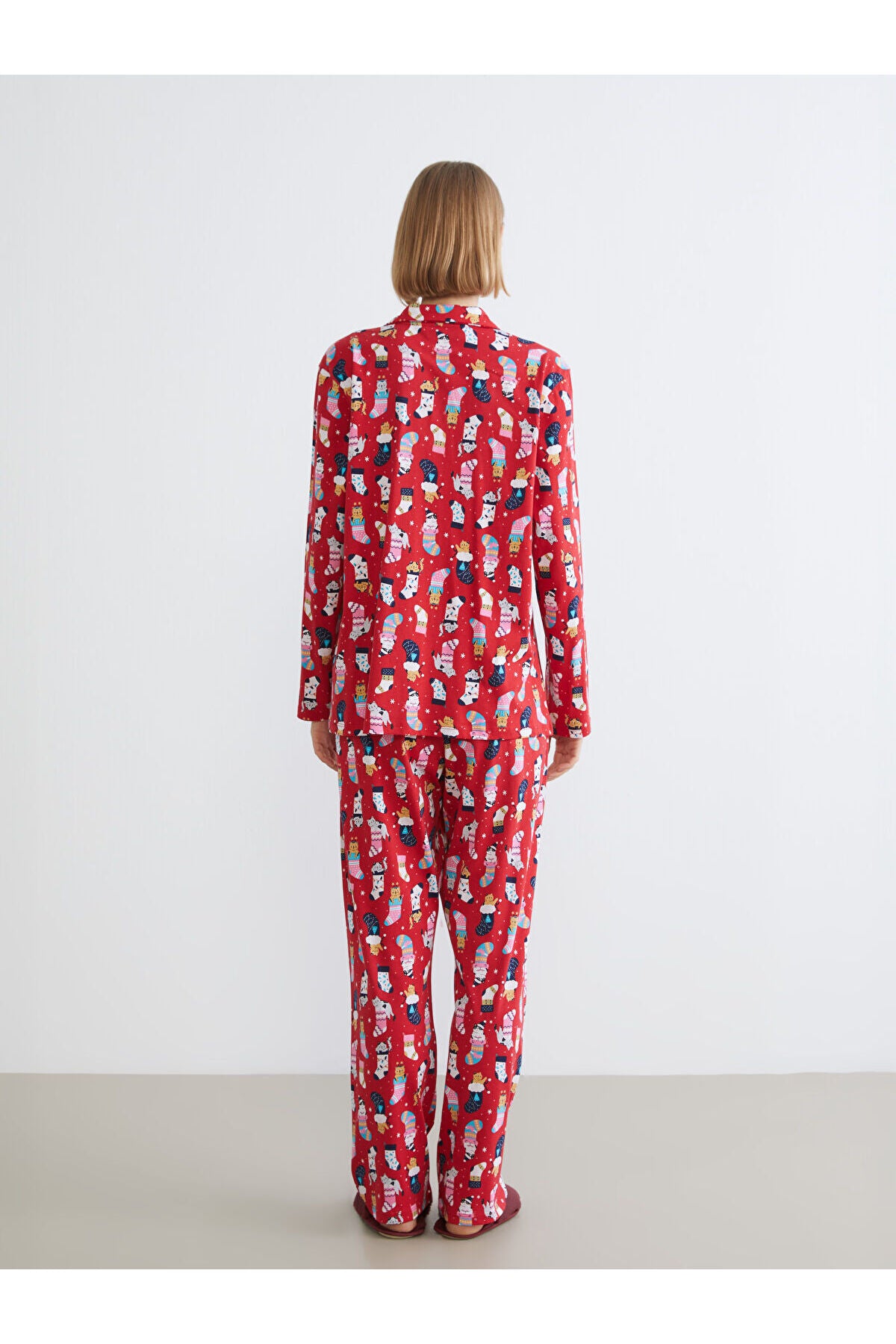 LC Waikiki Kadın Pijama Takımı W5GP81B8 - Kırmızı