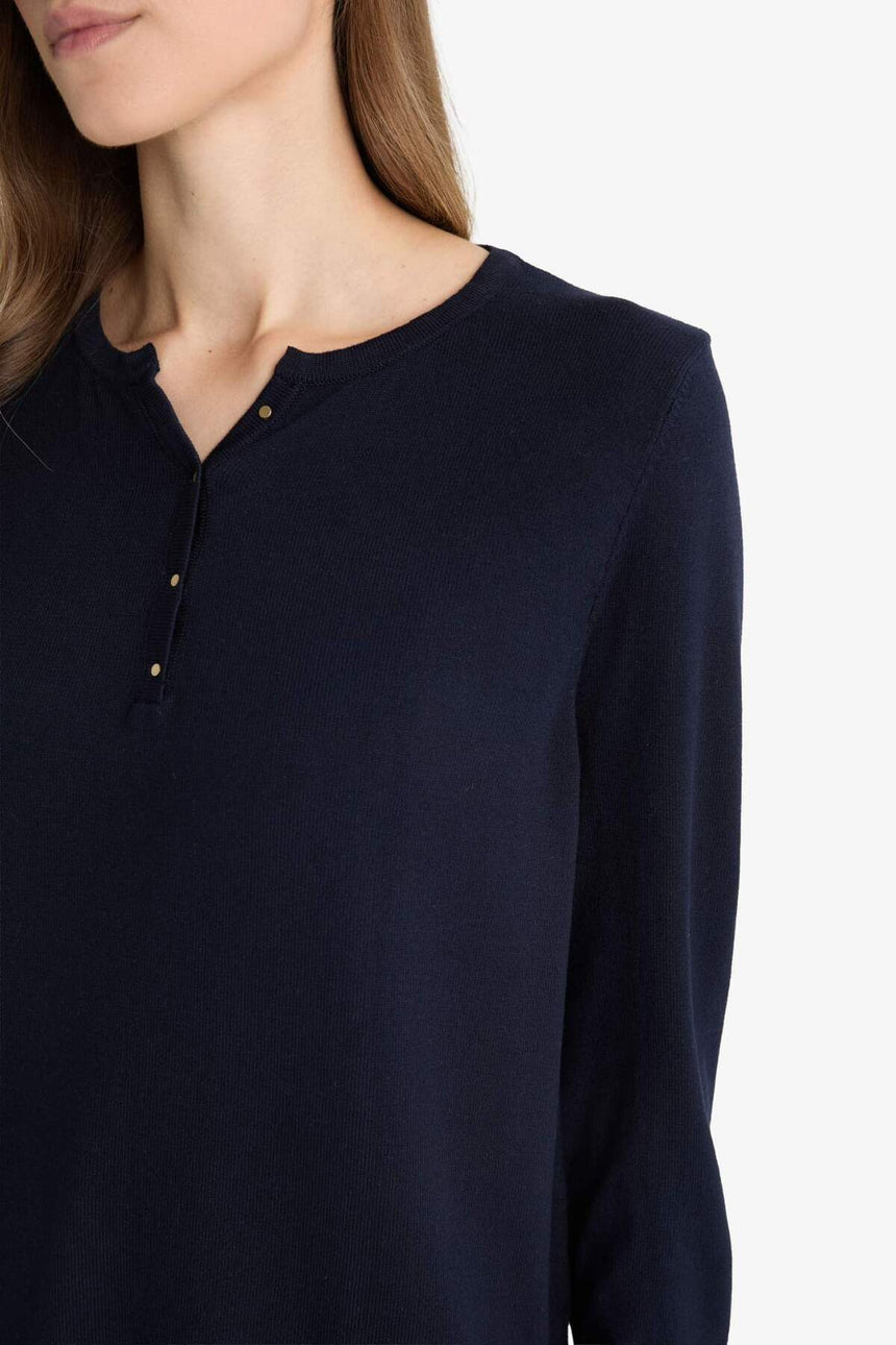 Defacto Kadın Pullover E9145AX - Koyu Lacivert