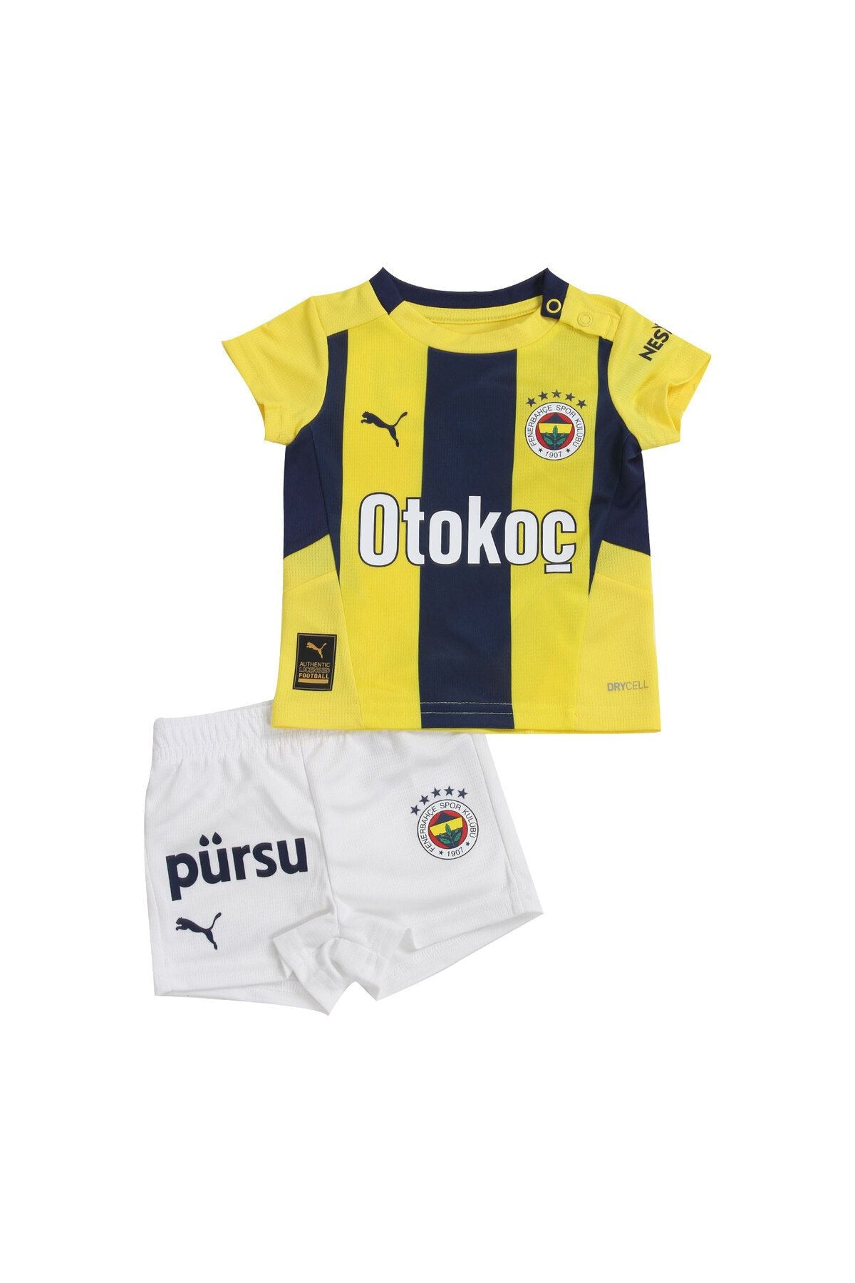 Puma Fenerbahçe İç Saha Baby Kit Bebek Forma Takımı 775366 - Sarı/Mavi