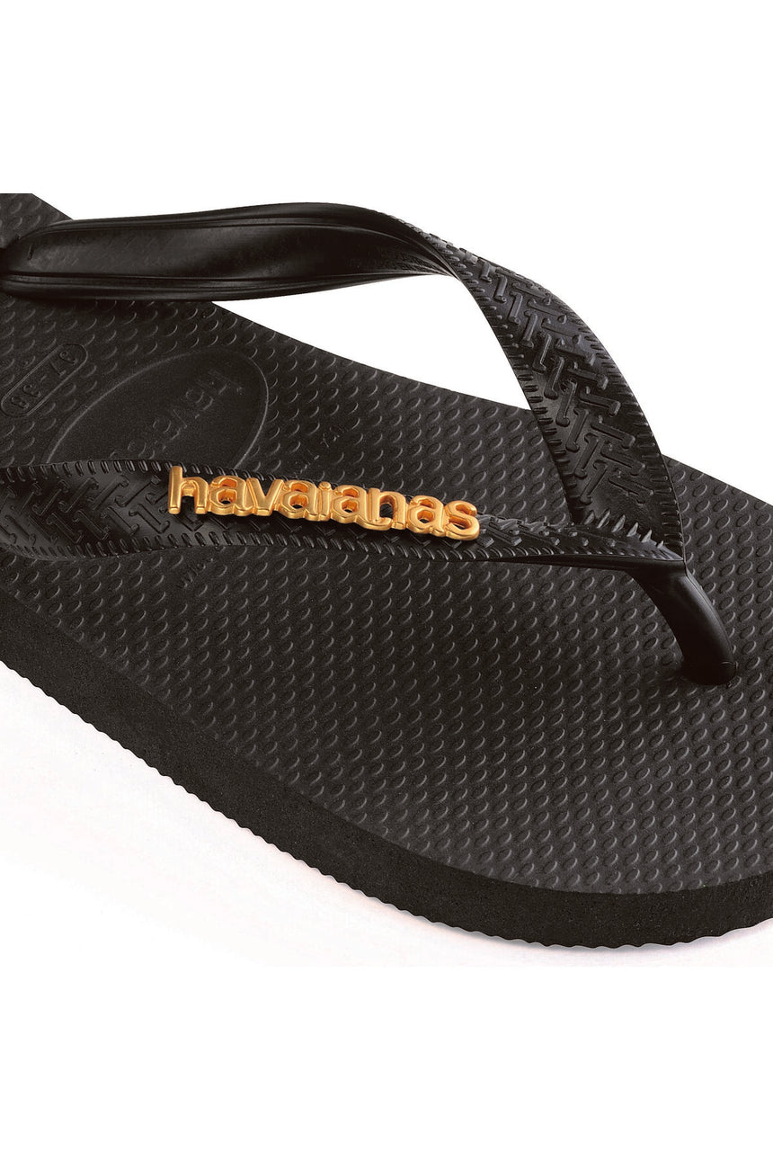 HAVAİANAS TOP LOGO METALLIC 4127244 - Siyah