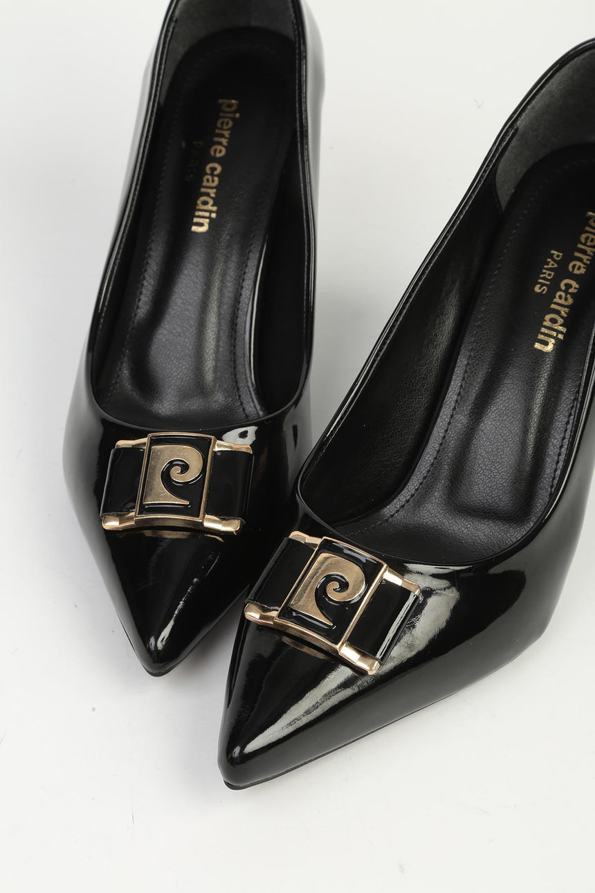 Pierre Cardin Kadın Stiletto - Siyah Parlak