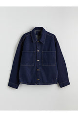 LCW KADIN S6IP97B8 CKT,BRANDY-SET-JACKET - Koyu Mavi