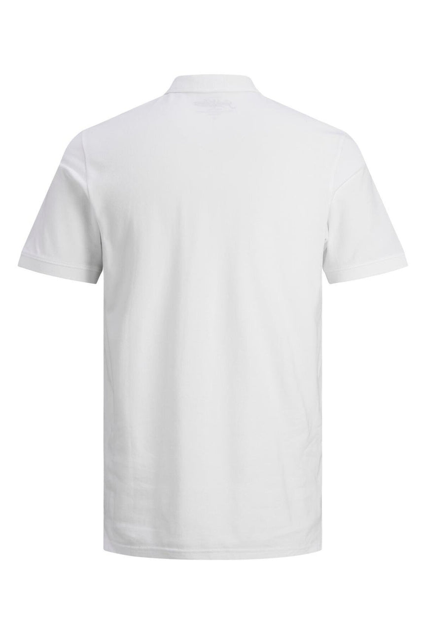 JACK&JONES JJEBASIC POLO SS NOOS 12136516 - Beyaz