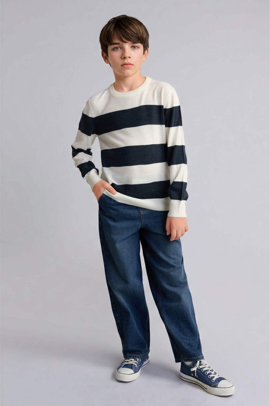 Defacto Çocuk Pullover C1710A8 - Ekru